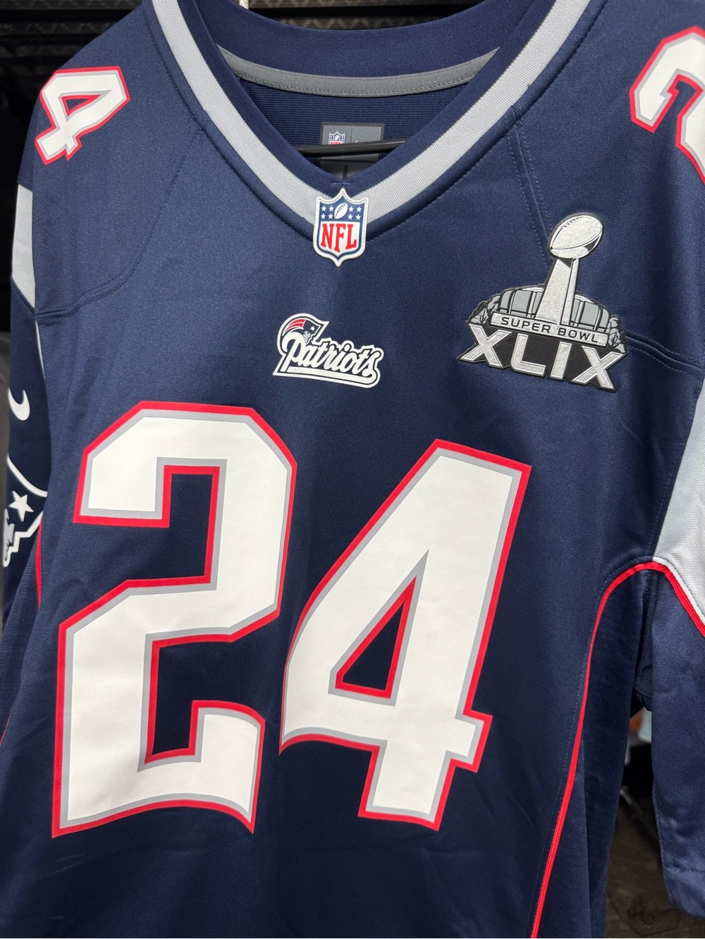 Darrelle Revis New England Patriots Super Bowl Jersey